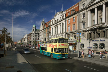 Dublin  Blick in die O Connell Street
