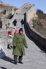 Peking  die Grosse Mauer bei Badaling