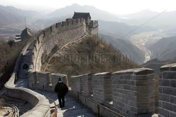 Peking  die Grosse Mauer bei Mutianyu