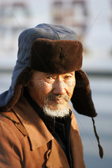 Peking  alter Mann im Portrait