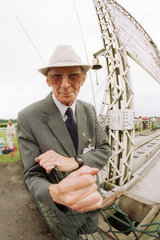 Alter Mann mit Hut auf der Galopprennbahn Royal Ascot
