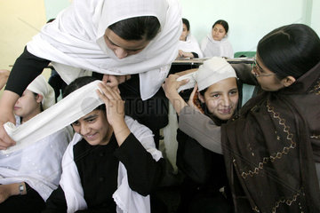 Erste Hilfe Ausbildung der JUH in Kabul