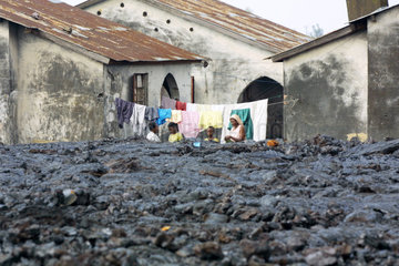 Alltagsleben im zerstoerten Goma
