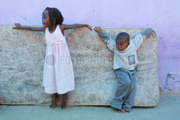 Aidswaisen in einem Kindergarten in Namibia
