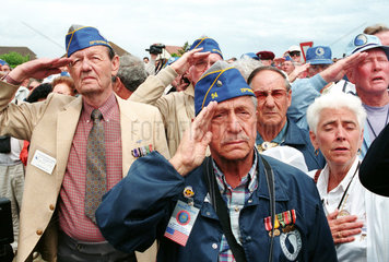 Veteranen am 50. Jahrestag der Landung der Alliierten