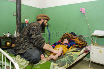 Patienten im Kinderhospital Indra Gandhi  Kabul.