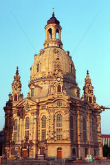 Dresden  die wiederaufgebaute Frauenkirche