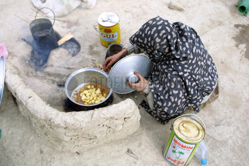 Fluechtlingslager Khairkhana in Kabul.