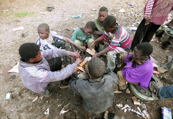 Treffpunkt von Strassenkinder in Lubango.