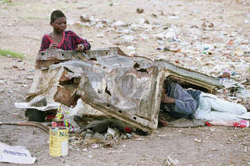 Treffpunkt von Strassenkinder in Lubango.