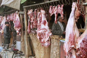 Fleischmarkt in Kabul