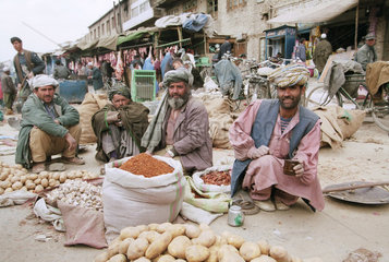 Gemuesemarkt in Kabul.