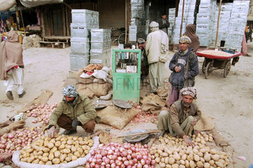 Gemuesemarkt in Kabul.