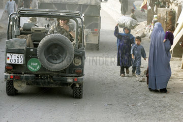 Deutsche ISAF Patrouillenfahrt in Kabul