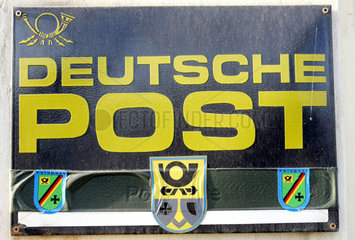 Deutsches Postschild im Camp Warehouse  Kabul