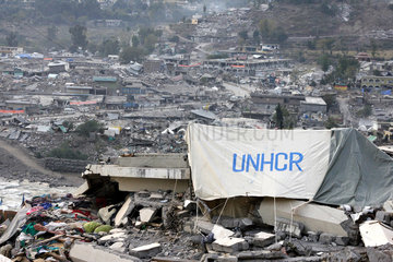 UNHCR Zelt im Erdbebengebiet Balakot