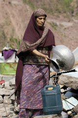 Wasserversorgung im Erdbebengebiet Pakistan
