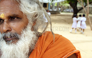Portrait eines Hindu- Priesters