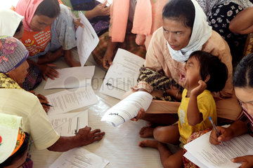 Registrierung von Tsunami Opfern