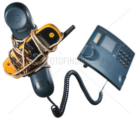 Handy und Festnetztelefon