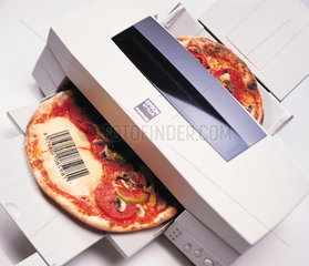 Pizza im Drucker