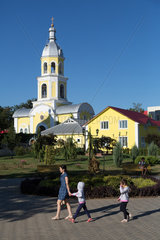 Republik Moldau  Gagausien  Comrat - Glockenturm der Russisch-Orthodoxe Kathedrale