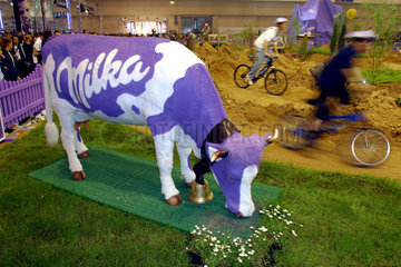 Milka Kuh auf der Jugendmesse YOU in Essen