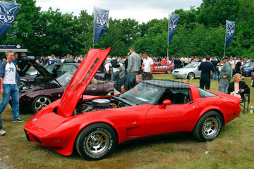 Bochum  rote Corvette auf der D&W Motor Show