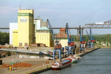 Mischfutterwerk der Getreide AG Rendsburg am Nord-Ostsee-Kanal