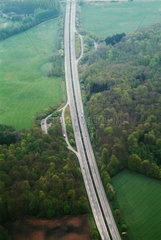 Luftaufnahme einer Autobahn