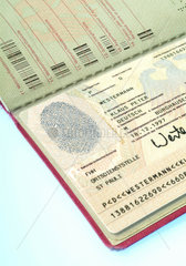 Hamburg  biometrischer Reisepass