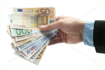 100  50 und 20 Euroscheine