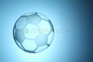 Ein kleiner Fussball aus Glas