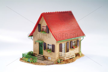 Modell eines Einfamilienhauses