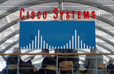 Cisco Systems-Messestand auf der Cebit in Hannover