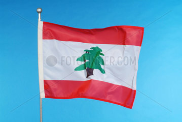 Hamburg  die Nationalflagge des Libanon
