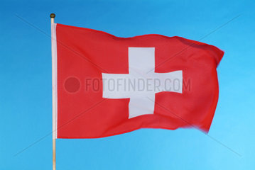 Hamburg  die Nationalflagge der Schweiz