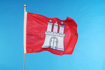 Die Flagge von Hamburg