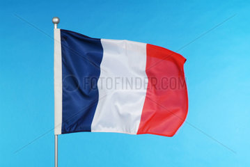 Hamburg  die Nationalflagge von Frankreich