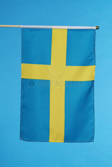Hamburg  die Nationalflagge von Schweden