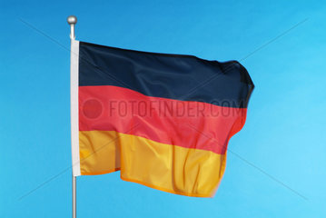 Hamburg  die Nationalflagge von Deutschland