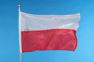 Hamburg  die Nationalflagge von Polen