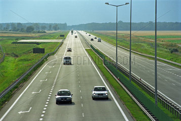Blick auf die Autobahn A2  Polen