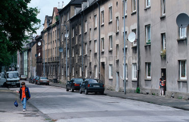 Gelsenkirchen-Bismarck  trostlose Hausfassaden