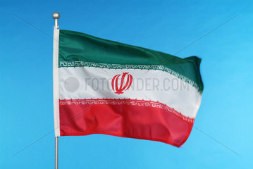 Hamburg  die Nationalflagge des Iran
