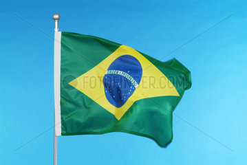 Hamburg  die Nationalflagge von Brasilien