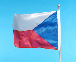 Hamburg  die Nationalflagge der Tschechischen Republik