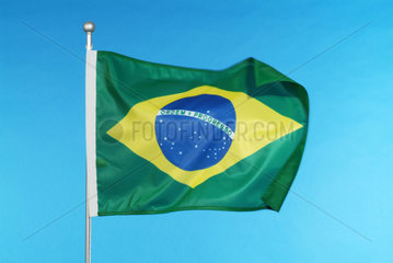 Hamburg  die Nationalflagge von Brasilien