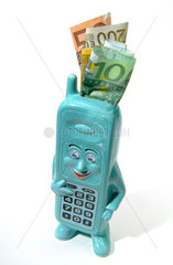 Handy mit Geldscheinen