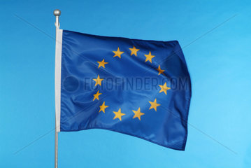 Hamburg  die Nationalflagge der Europaeischen Union (EU)